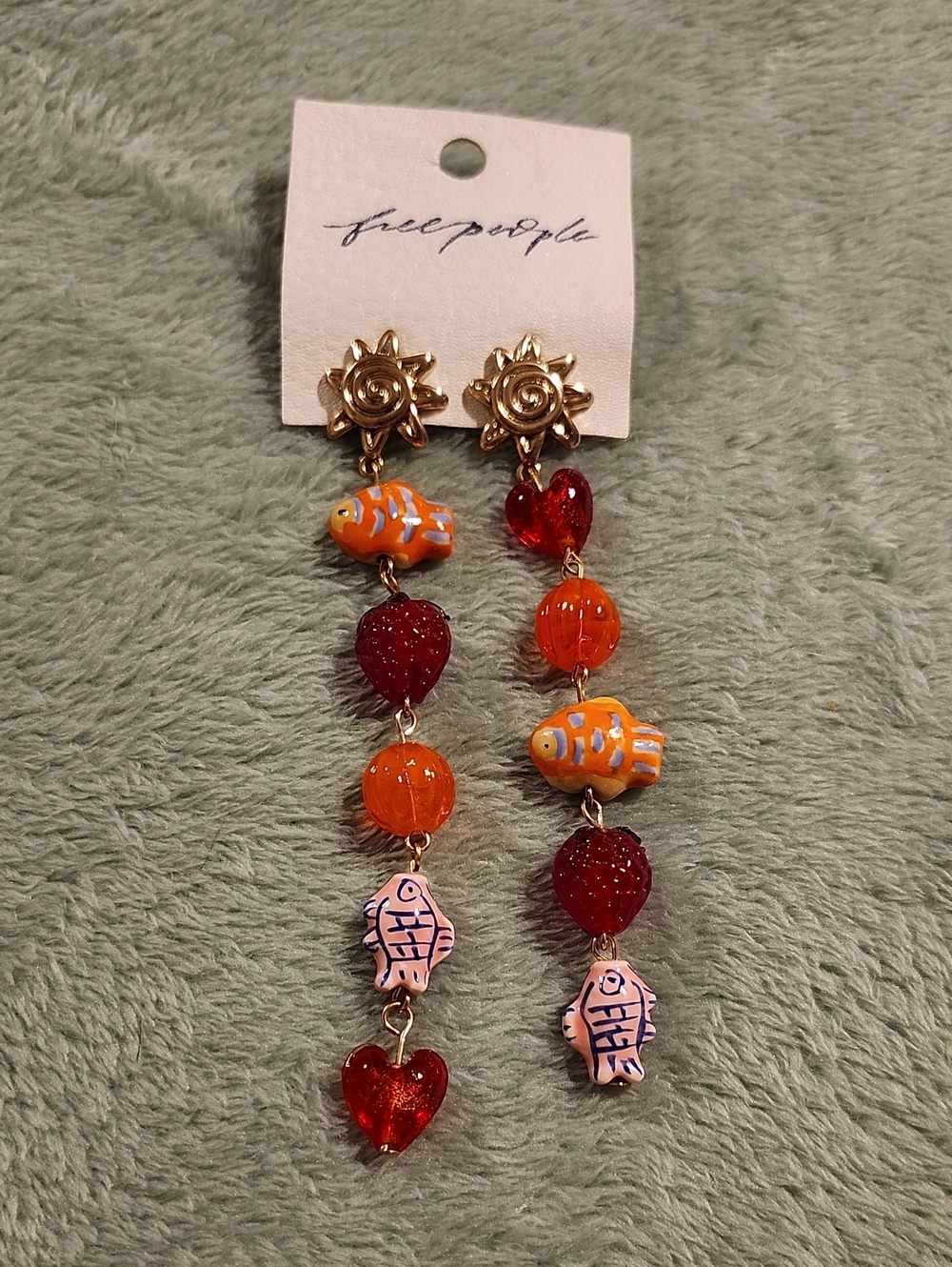 New Free People Euro Summer Dangles Earrings